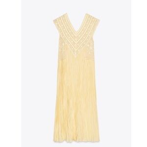 Zara Sleeveless Embroidered Dress